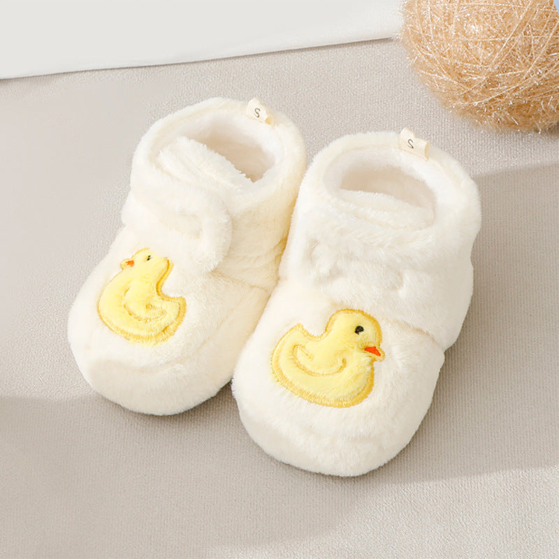 Wholesale Autumn and Winter Baby Non-slip Toddler Shoes Plus Velvet Soft Sole Shoes